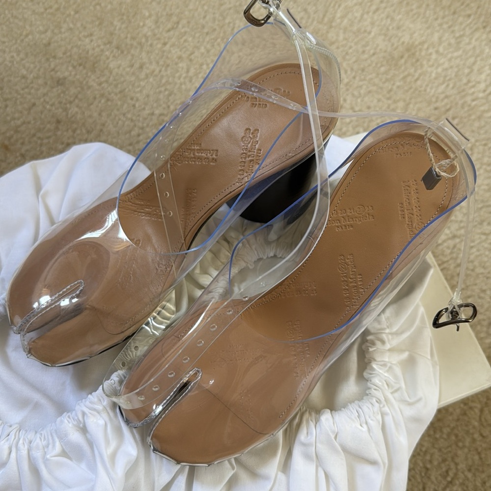 NIB Maison Martin Margiela Tabi Mary Jane Sandals Heels - Picture 9 of 11